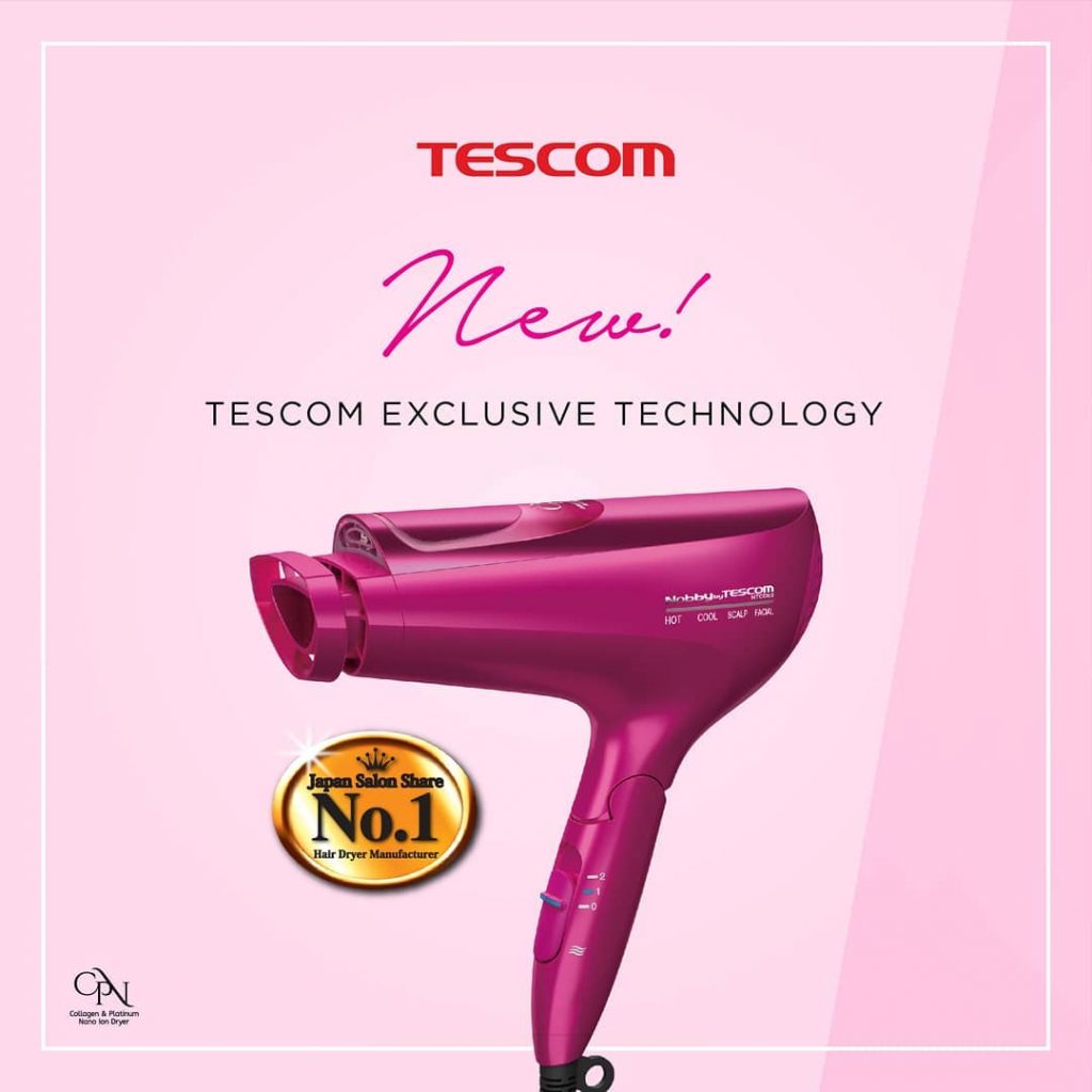 Máy sấy tóc bổ sung Collagen Platinum Nano ion âm Tescom NTCD50