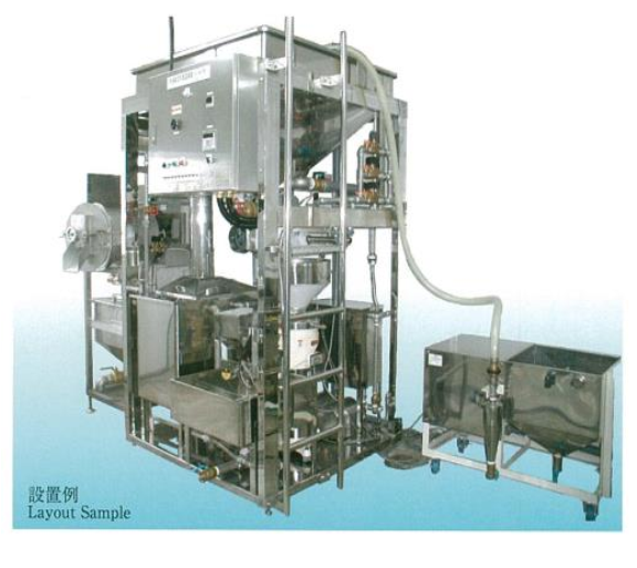 Dây chuyền chế biến sữa đậu nành liên hợp Máy rửa đậu – Nồi nấu sữa – Máy ép bã