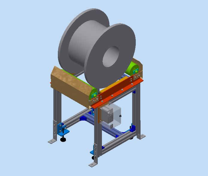Bản vẽ thiết kế Máy con lăn quay Rotation Roller Machine