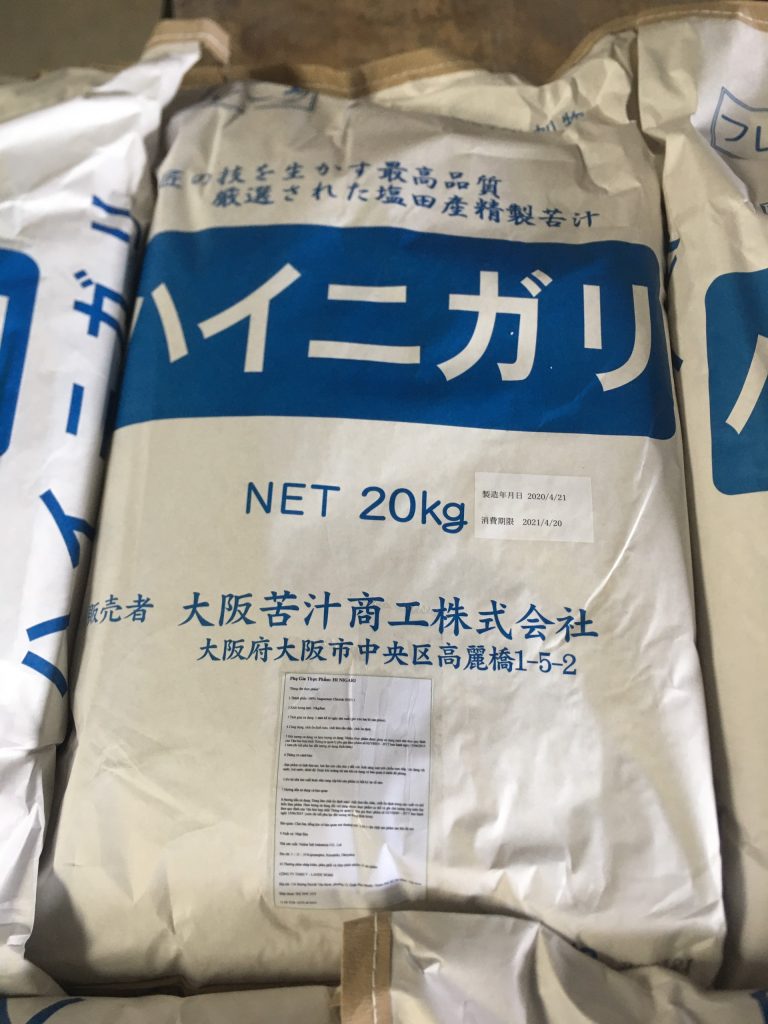Muối Nigari bao 20kg nhập khẩu từ Nhật Bản
