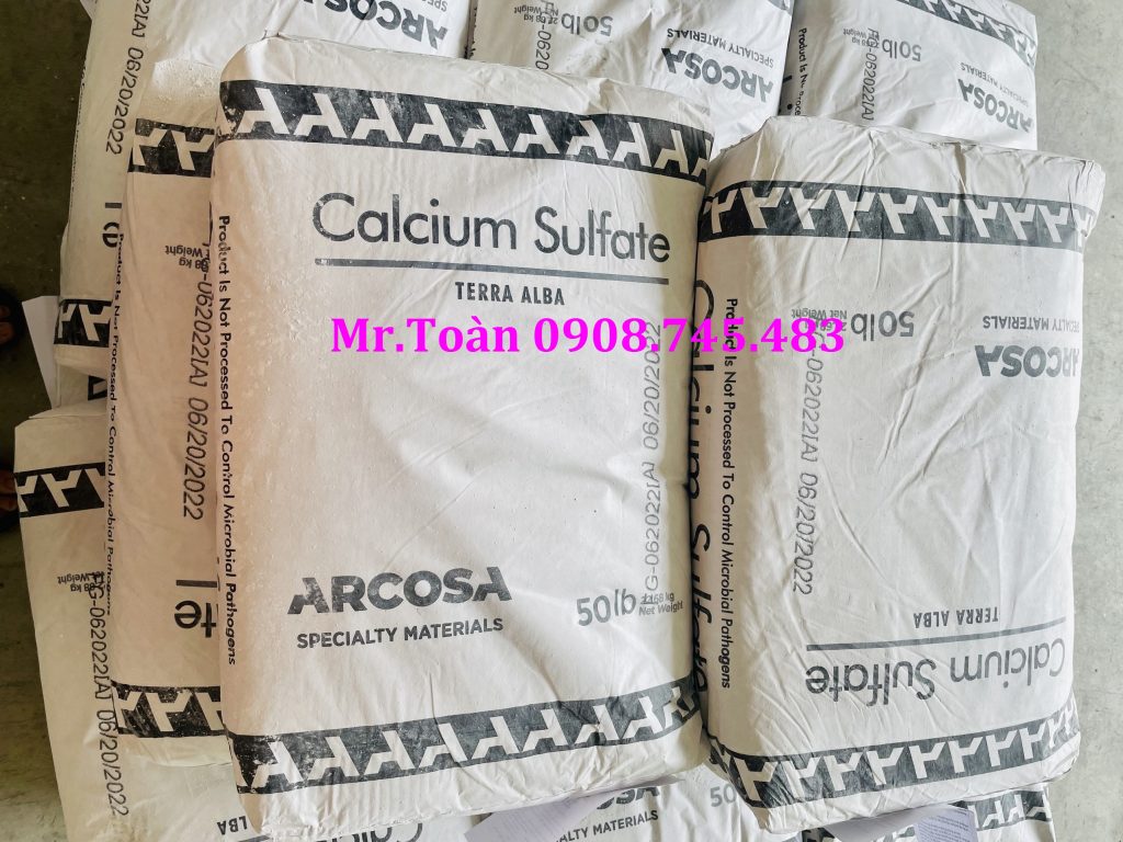 Calci sulfat (calcium sulfate) thạch cao tinh khiết chuyên dùng trong thực phẩm